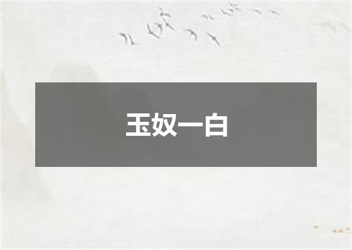玉奴一白