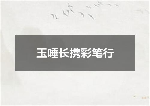 玉唾长携彩笔行