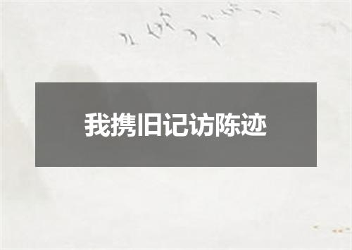 我携旧记访陈迹