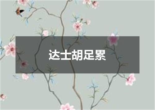 达士胡足累
