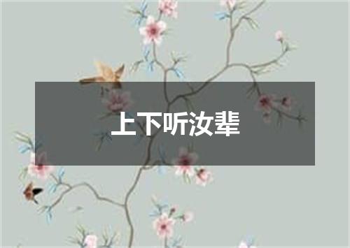 上下听汝辈
