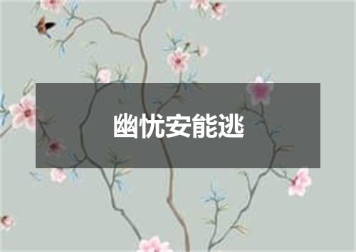 幽忧安能逃