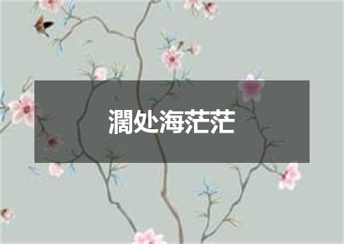 濶处海茫茫