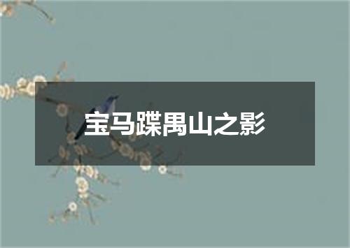 宝马蹀禺山之影