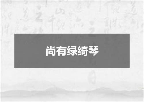 尚有绿绮琴