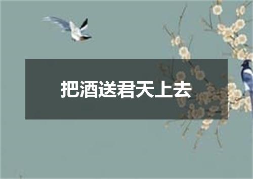 把酒送君天上去