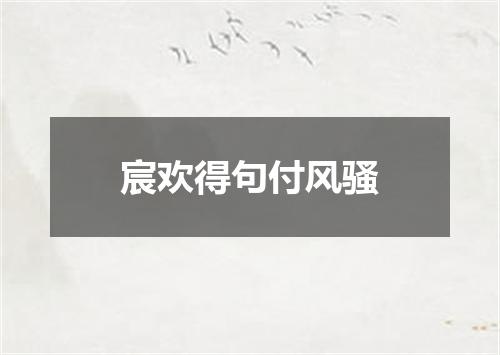 宸欢得句付风骚