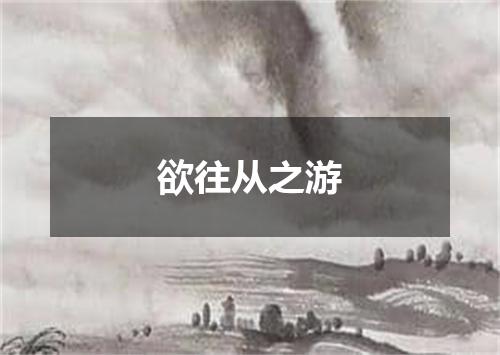 欲往从之游