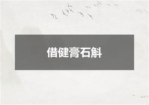 借健膏石斛
