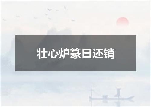 壮心炉篆日还销