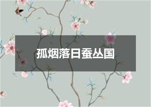 孤烟落日蚕丛国