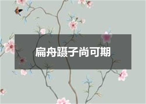 扁舟蹑子尚可期
