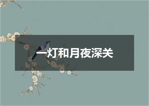 一灯和月夜深关
