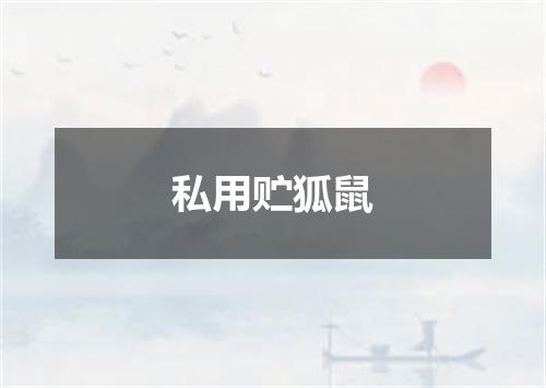 私用贮狐鼠