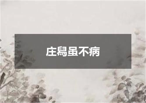 庄舄虽不病