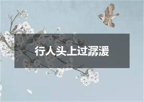 行人头上过潺湲