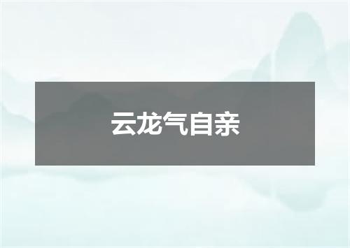 云龙气自亲
