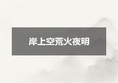 岸上空荒火夜明