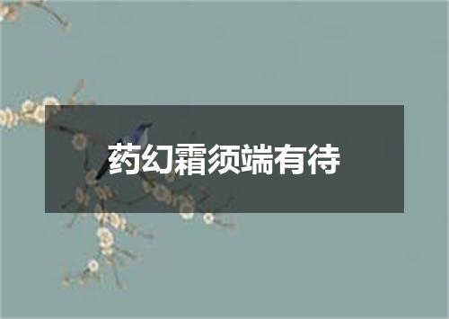 药幻霜须端有待