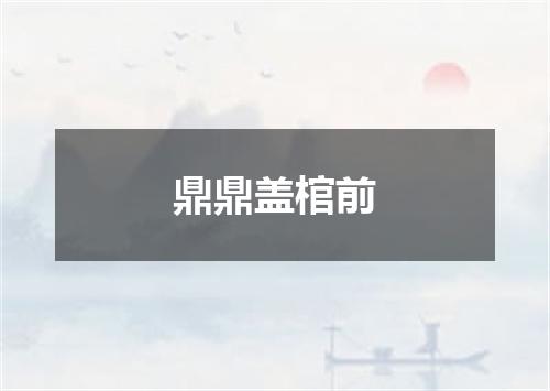 鼎鼎盖棺前