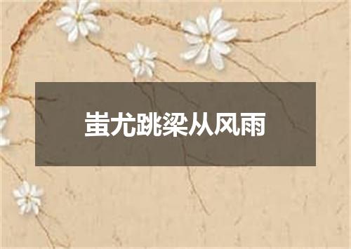 蚩尤跳梁从风雨