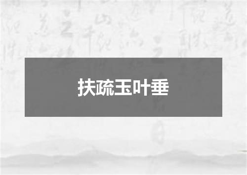 扶疏玉叶垂