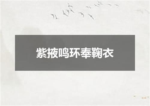 紫掖鸣环奉鞠衣
