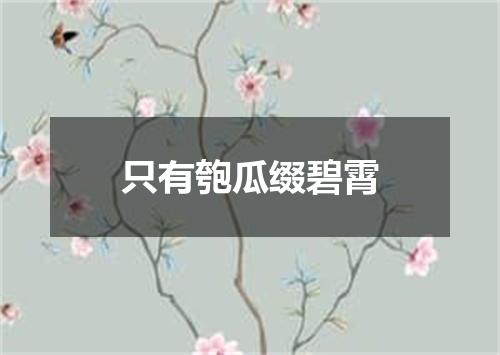 只有匏瓜缀碧霄