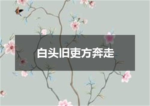 白头旧吏方奔走