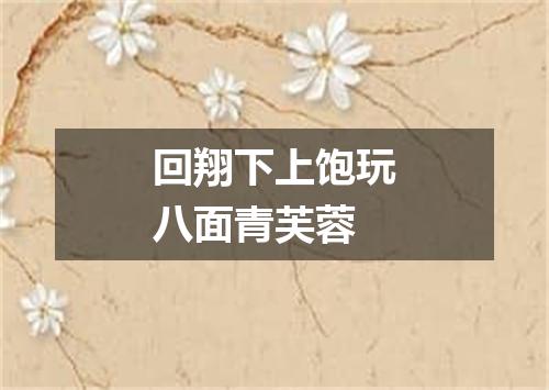 回翔下上饱玩八面青芙蓉