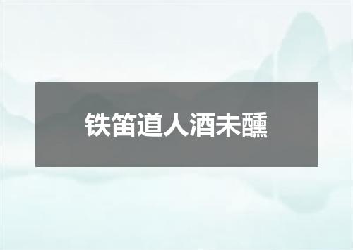 铁笛道人酒未醺