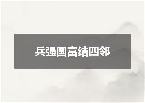 兵强国富结四邻