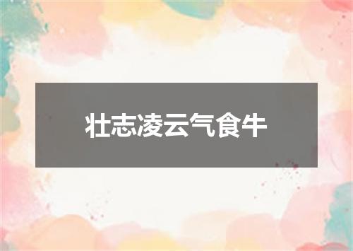 壮志凌云气食牛
