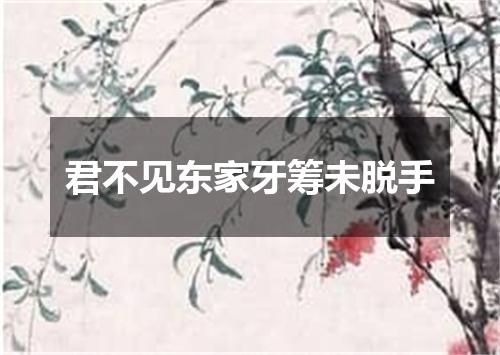 君不见东家牙筹未脱手
