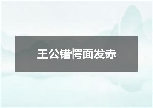 王公错愕面发赤