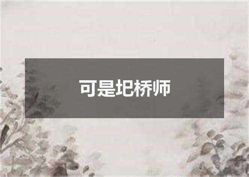 可是圯桥师