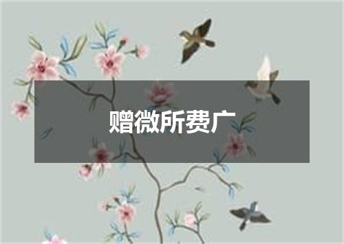 赠微所费广