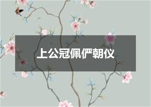 上公冠佩俨朝仪