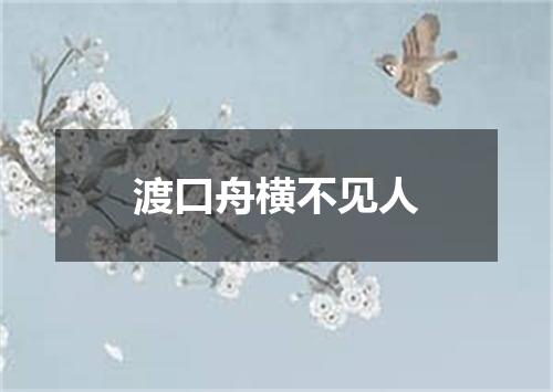 渡口舟横不见人