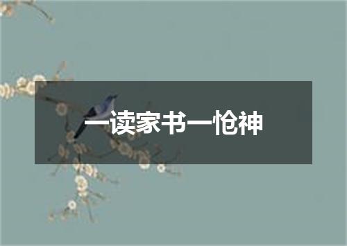 一读家书一怆神