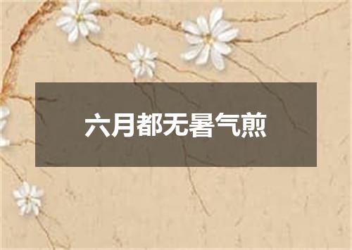 六月都无暑气煎