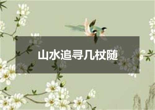 山水追寻几杖随