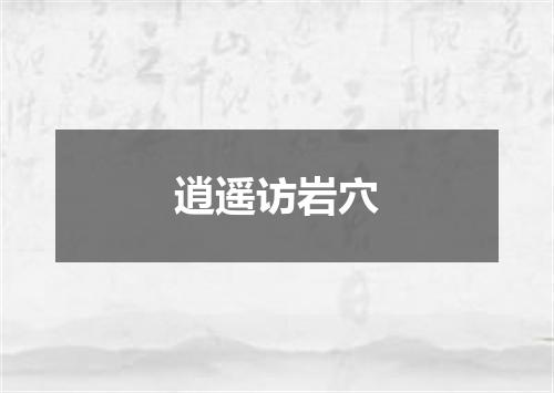 逍遥访岩穴
