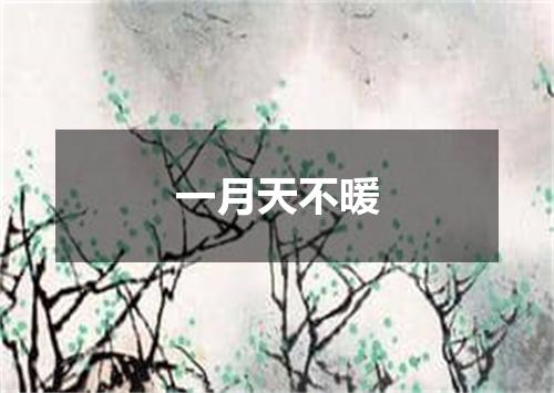 一月天不暖