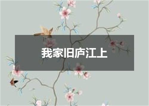 我家旧庐江上