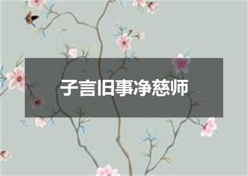 子言旧事净慈师
