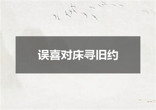 误喜对床寻旧约