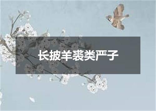 长披羊裘类严子