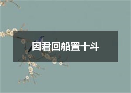 因君回船置十斗