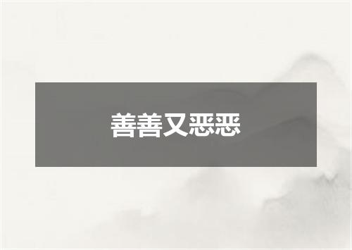 善善又恶恶